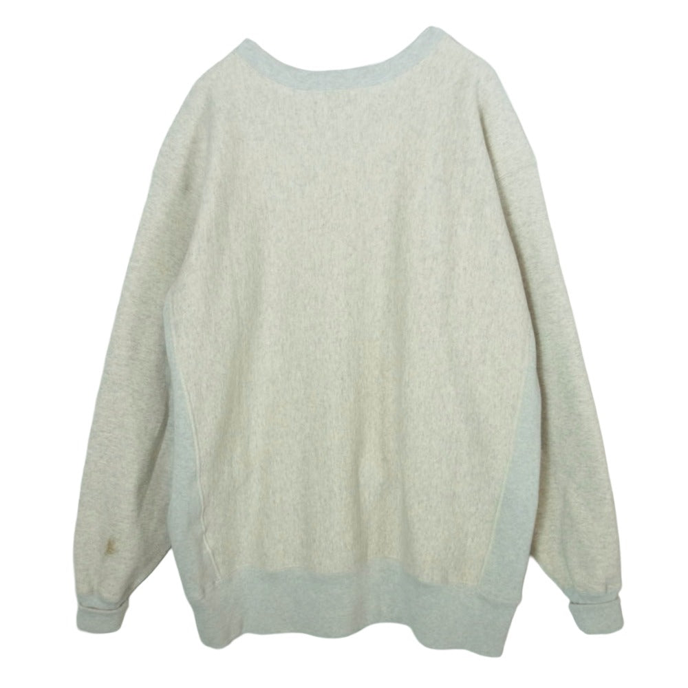 Champion チャンピオン c3-w033 2nd PATENT CREWNECK SWEATSHIRT リバースウィーブ 2ndパテントモデル クルーネック スウェット ベージュ系 XL【美品】【中古】
