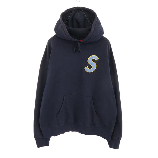 Supreme シュプリーム 25SS S Logo Hooded Sweatshirt Navy Sロゴ スウェット パーカー フーデッドスウェットシャツ フーディ ネイビー L ネイビー系 L【中古】