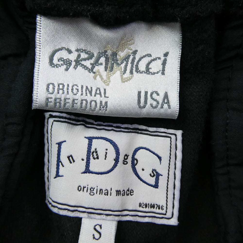 Gramicci グラミチ × INDIGOS インディゴズ ネル起毛 ナロー パンツ ブラック系 S【中古】