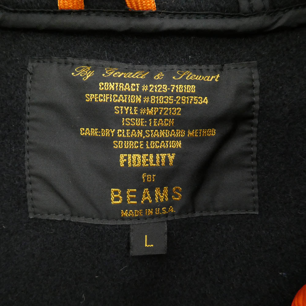 FIDELITY フェデリティー × BEAMS ビームス ダッフルコート ブラック系 L【中古】