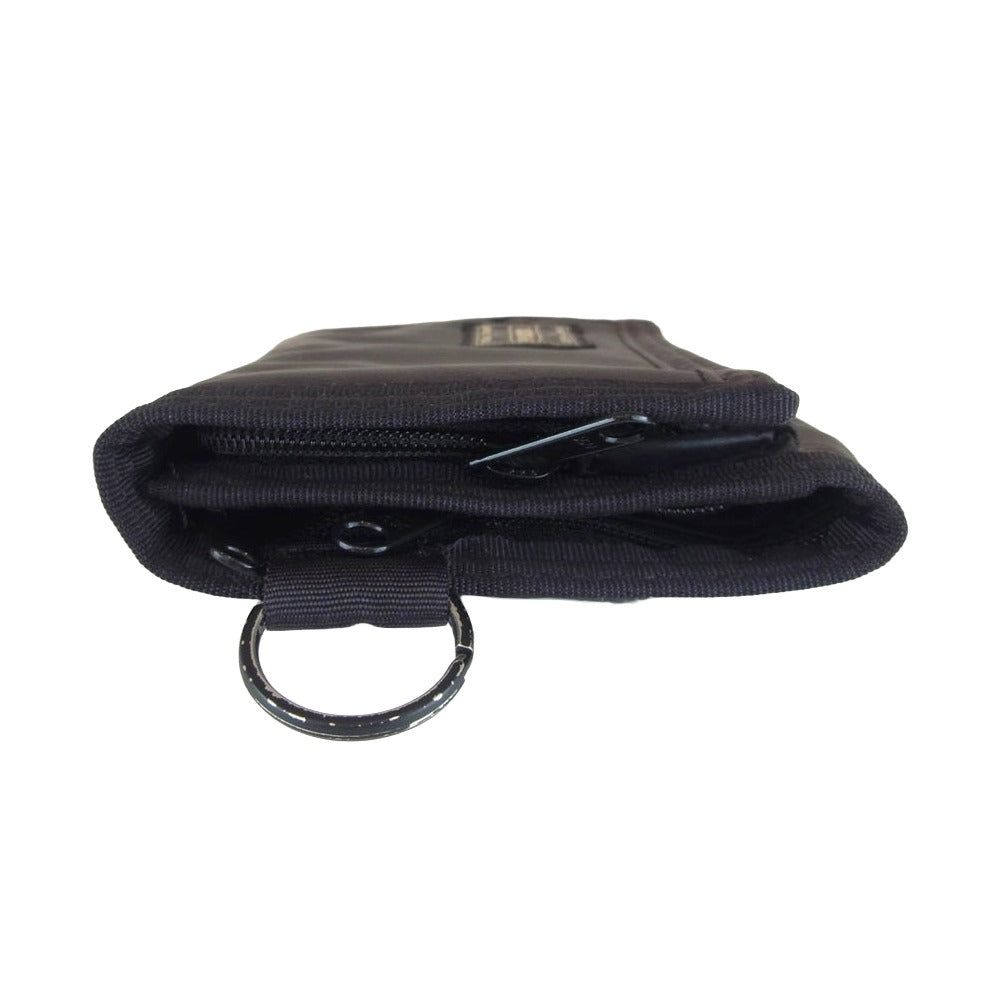 PORTER ポーター 555-06440 CAPSULE カプセル ウォレット 三つ折り財布 ブラック系【中古】