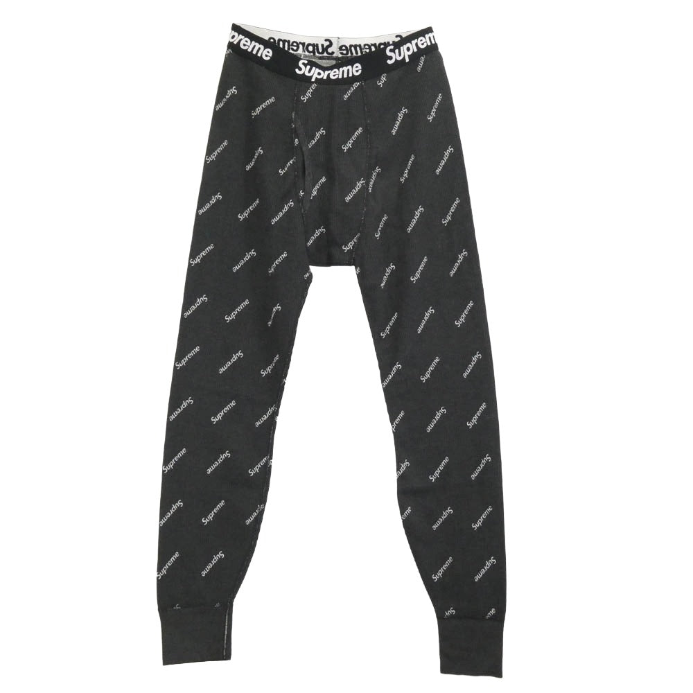 Supreme シュプリーム Hanes Thermal Pant ヘインズ サーマル パンツ ダークグレー系 M【極上美品】【中古】