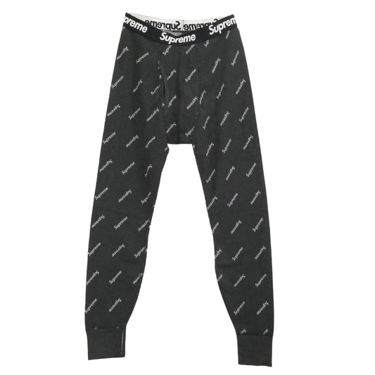 Supreme シュプリーム Hanes Thermal Pant ヘインズ サーマル パンツ ダークグレー系 M【極上美品】【中古】