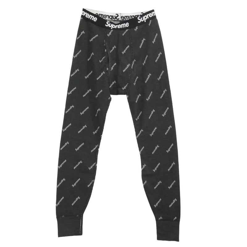 Supreme シュプリーム Hanes Thermal Pant ヘインズ サーマル パンツ ダークグレー系 M【極上美品】【中古】