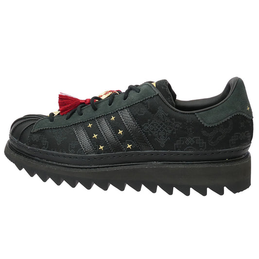 adidas アディダス JR5114 CLOT クロット SUPERSTAR LNY CORE スーパースター ルナニューイヤー ローカット スニーカー ブラック系 30cm【新古品】【未使用】【中古】