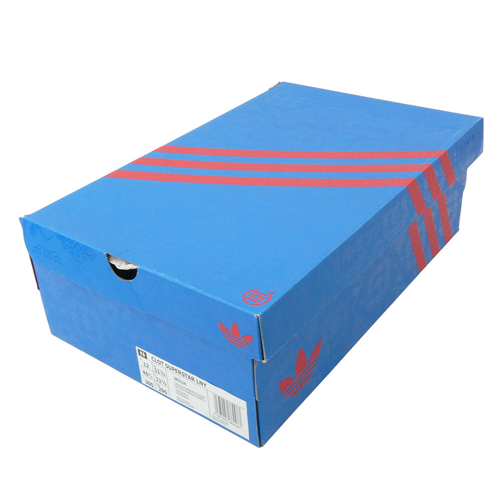 adidas アディダス JR5114 CLOT クロット SUPERSTAR LNY CORE スーパースター ルナニューイヤー ローカット スニーカー ブラック系 30cm【新古品】【未使用】【中古】