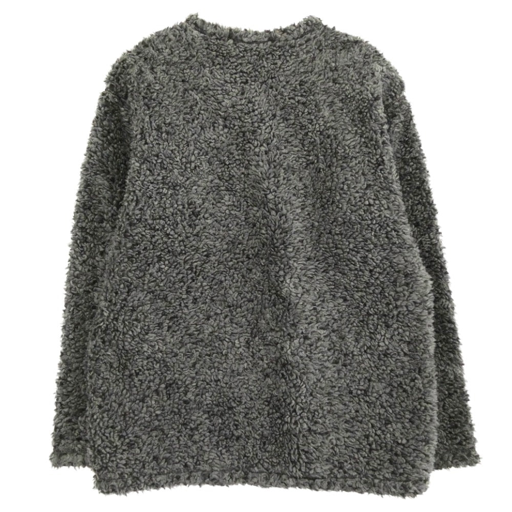 Supreme シュプリーム 23SS NT023071 × THE NORTH FACE ノースフェイス High Pile Fleece Pullover ボア ハイパイル フリース プルオーバー トップス ダークグレー系 L【中古】