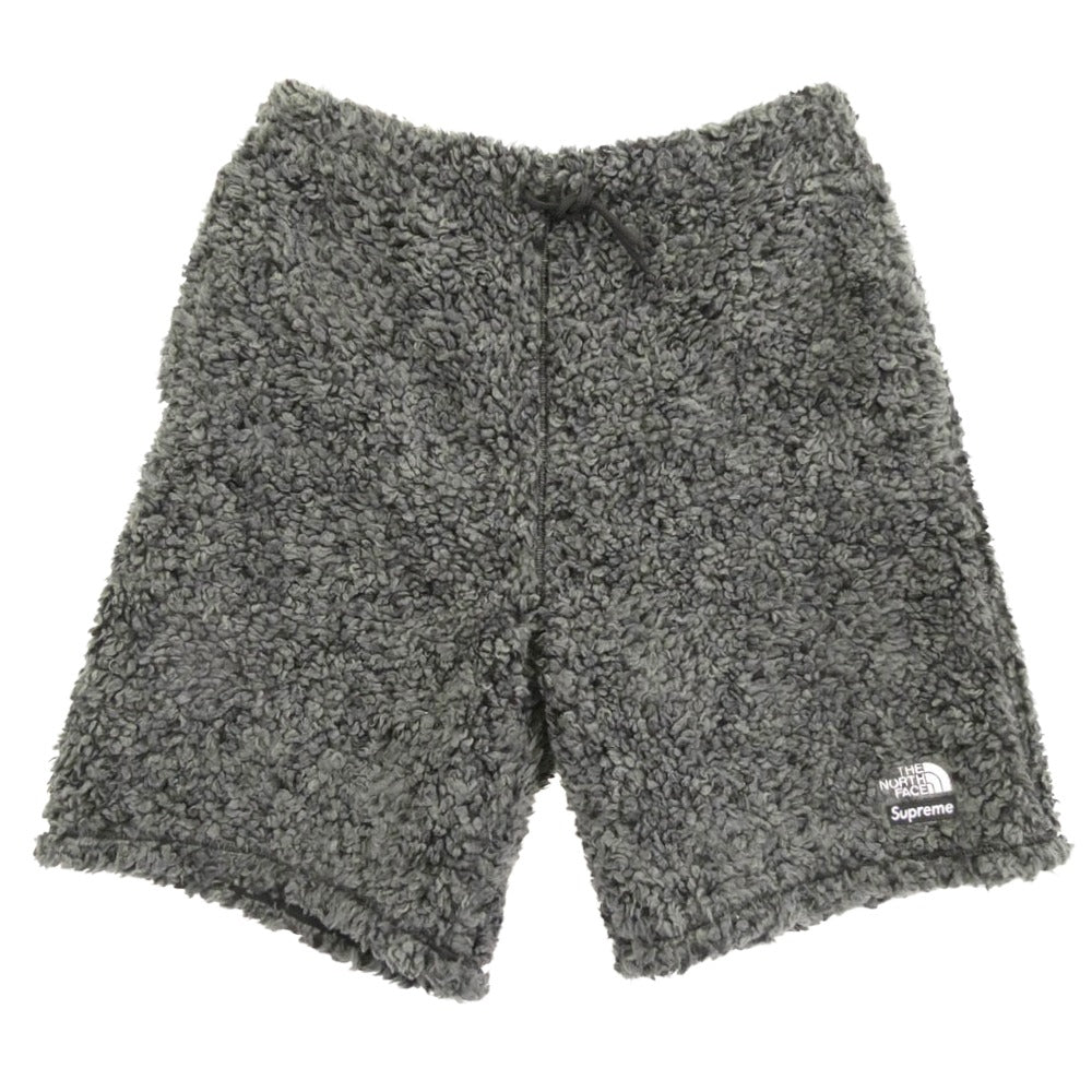 Supreme シュプリーム 23SS NB02308I × THE NORTH FACE ノースフェイス High Pile Fleece Short ボア ハイパイル フリース ショート パンツ ショーツ グレー系 M【極上美品】【中古】