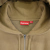 Supreme シュプリーム Small Box Zip Hooded Sweatshirt スモールボックス ロゴ ジップアップ パーカー ライトブラウン系 L【美品】【中古】