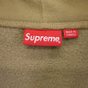 Supreme シュプリーム Small Box Zip Hooded Sweatshirt スモールボックス ロゴ ジップアップ パーカー ライトブラウン系 L【美品】【中古】