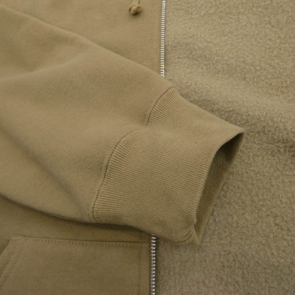 Supreme シュプリーム Small Box Zip Hooded Sweatshirt スモールボックス ロゴ ジップアップ パーカー ライトブラウン系 L【美品】【中古】