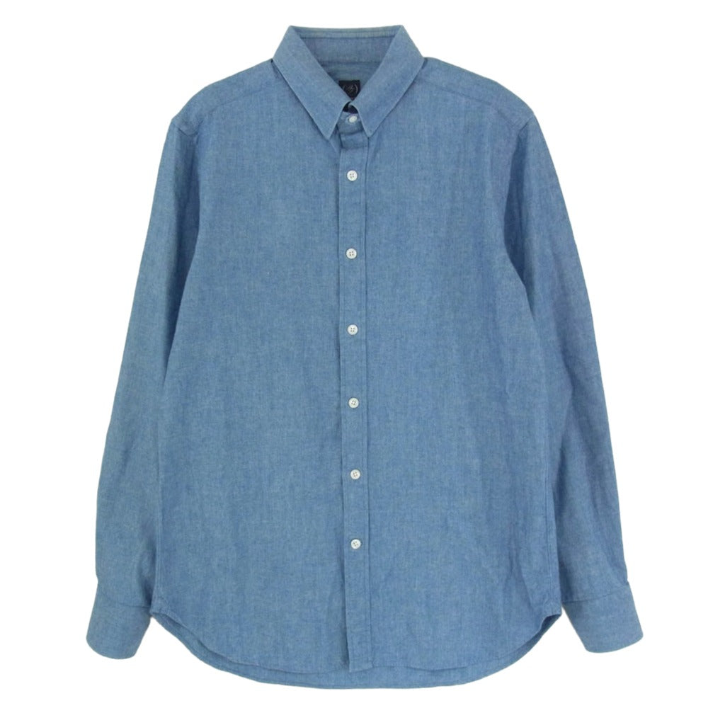 BEAMS ビームス ビームスF タブカラー シャンブレー シャツ ライトブルー系 39【中古】