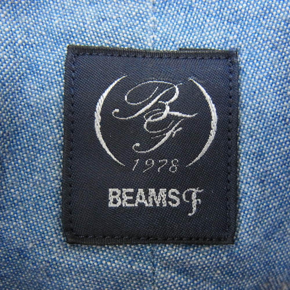 BEAMS ビームス ビームスF タブカラー シャンブレー シャツ ライトブルー系 39【中古】