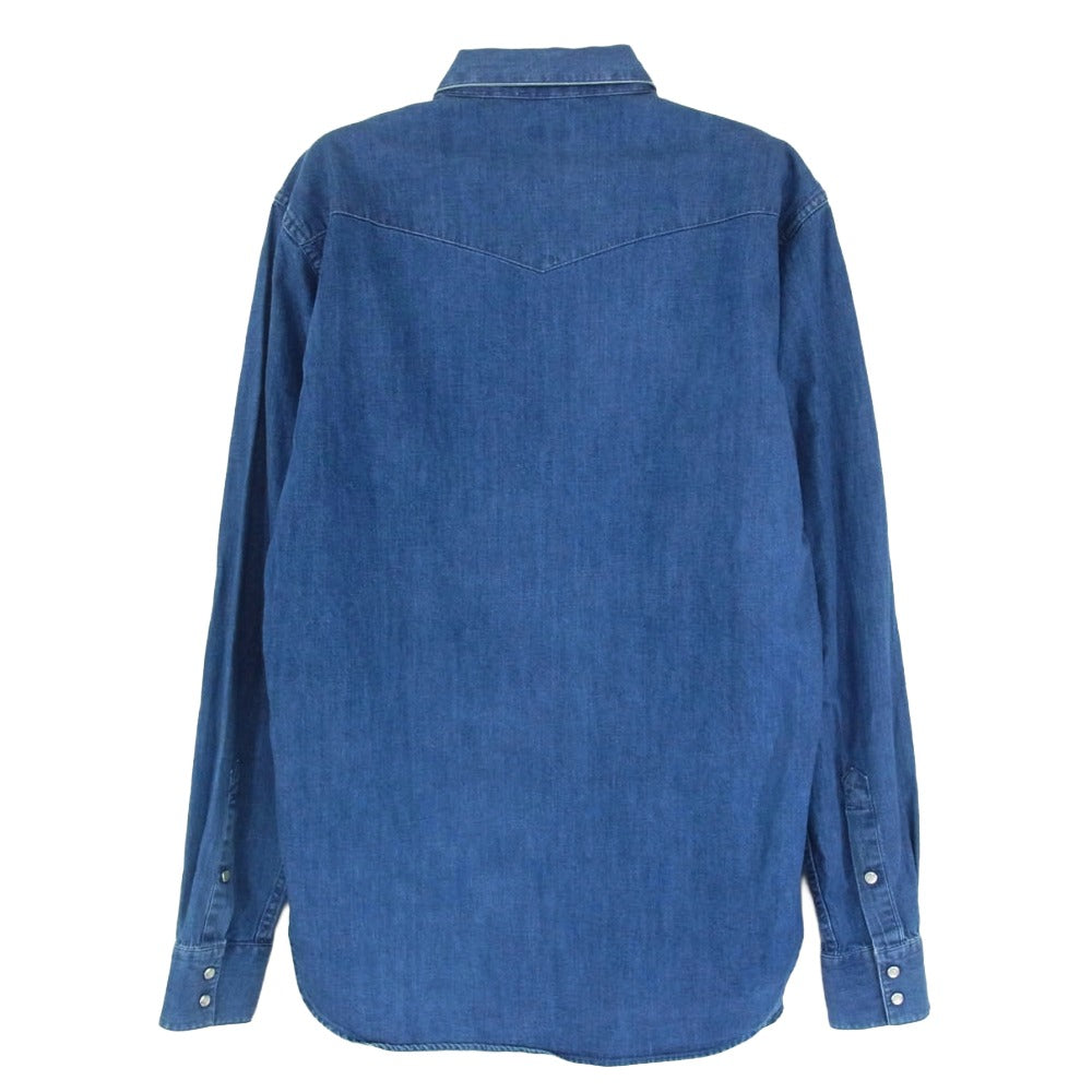 オリアン デニム ウエスタン シャツ インディゴブルー系 39【中古】