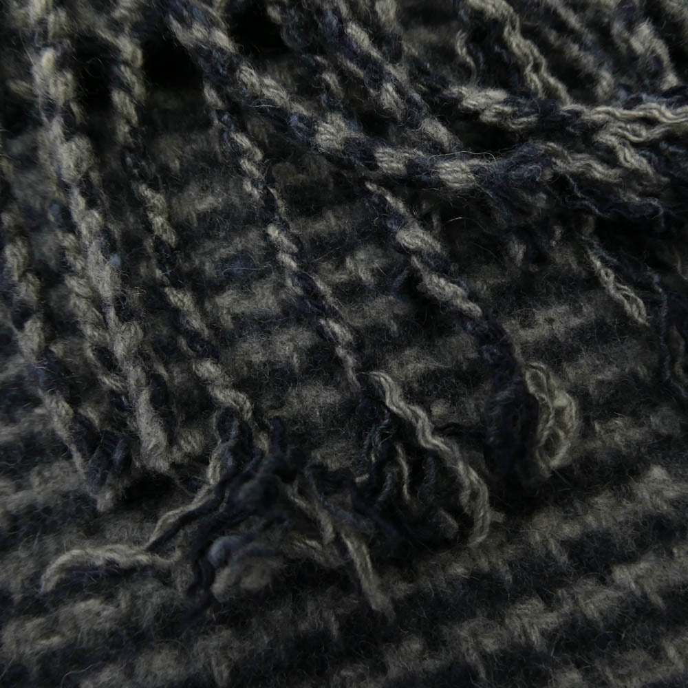 ジョンストンズオブエルガン スコットランド製 カシミヤ混 マフラー グレー系 ネイビー系 表記なし【中古】