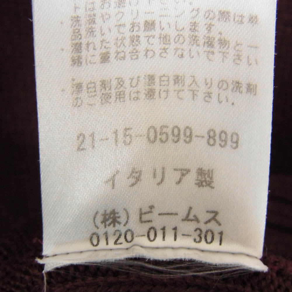 ドルモア タートルネック ニット セーター エンジ系 46【中古】