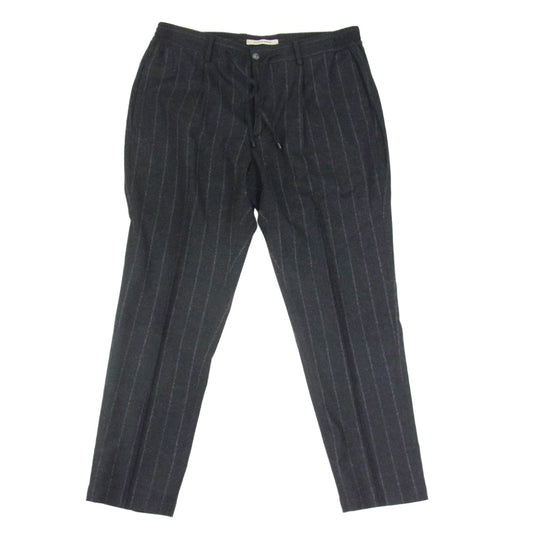 giab's ARCHIVIO masaccio ウール イージー トラウザー パンツ チャコール系 50【中古】