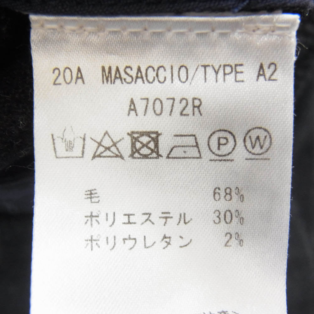 giab's ARCHIVIO masaccio ウール イージー トラウザー パンツ チャコール系 50【中古】