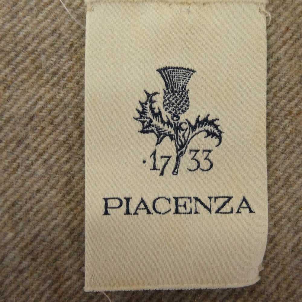 piacenza イタリア製 カシミヤ100％ ブロックチェック マフラー ブラウン系 表記なし【中古】