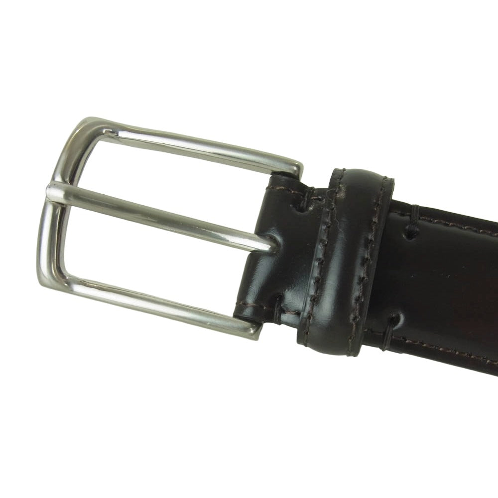 BEAMS ビームス BEAMS PLUS ビームス プラス コードバン ベルト 日本製 ダークブラウン系 34【中古】