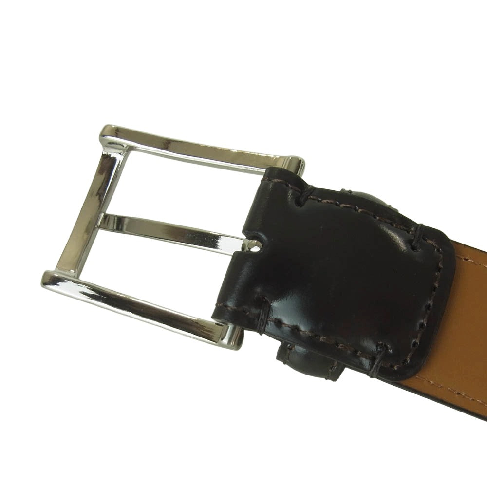 BEAMS ビームス BEAMS PLUS ビームス プラス コードバン ベルト 日本製 ダークブラウン系 34【中古】