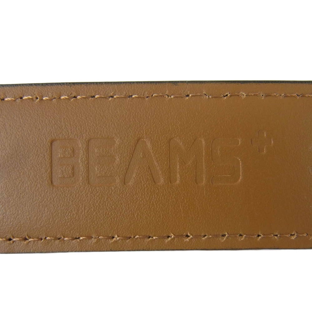 BEAMS ビームス BEAMS PLUS ビームス プラス コードバン ベルト 日本製 ダークブラウン系 34【中古】