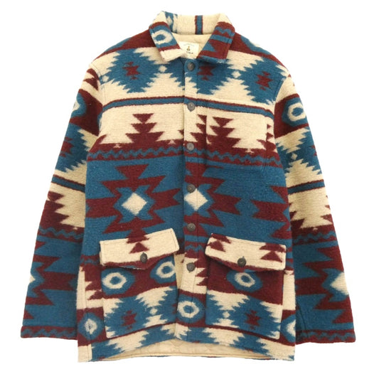 GUY ROVER ギローバー FORTELA ネイティブ柄 中綿キルティング ウール混 ジャケット マルチカラー系 M【中古】