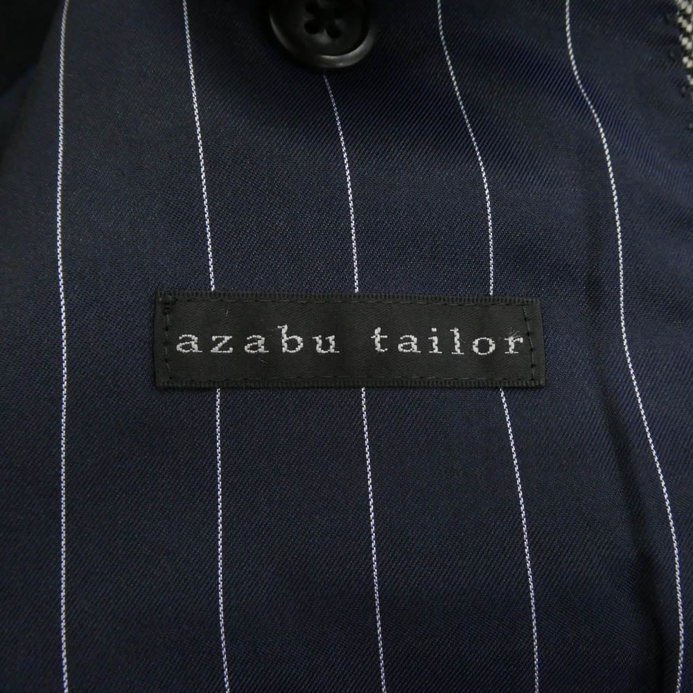 麻布テーラー Loro Piana ロロ・ピアーナ ヘリンボーン チェスター コート ブラック系 ホワイト系 046 A【中古】