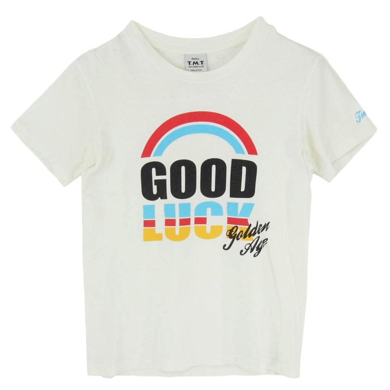 TMT ティーエムティー GOOD LUCK golden age Tシャツ ホワイト系 S【中古】