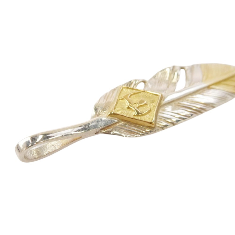 TARO WASHIMI ワシミタロウ 鷲見太郎 S FEATHER K18 TOP K18 EAGLE METAL 先金フェザー イーグルメタル シルバー系【中古】