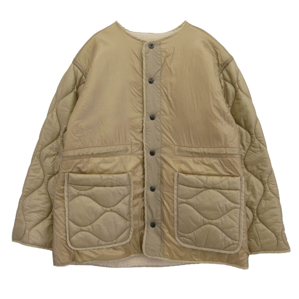 Plage プラージュ JANE SMITH ジェーンスミス リバーシブル ショートボア キルト キルティング コート ジャケット ベージュ系 38【中古】
