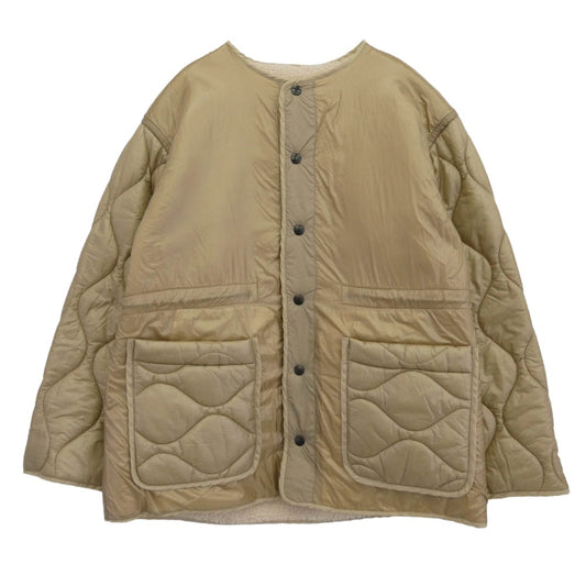 Plage プラージュ JANE SMITH ジェーンスミス リバーシブル ショートボア キルト キルティング コート ジャケット ベージュ系 38【中古】