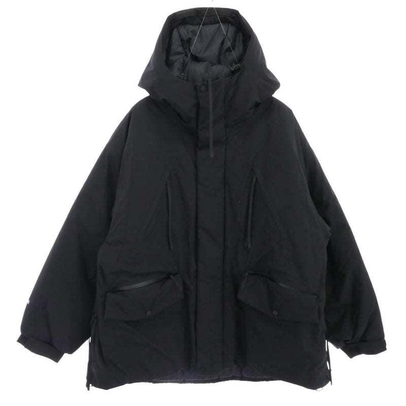 HYKE ハイク 21AW 212-27032 020 × Edition PERTEX SEILD SHORT COAT エディション別注 中綿 ナイロン ジャケット ブラック系 S【中古】