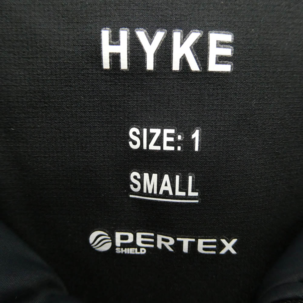 HYKE ハイク 21AW 212-27032 020 × Edition PERTEX SEILD SHORT COAT エディション別注 中綿 ナイロン ジャケット ブラック系 S【中古】