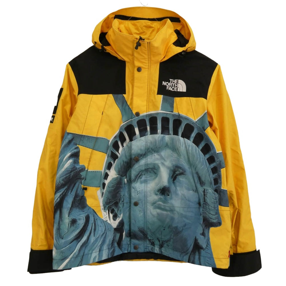 Supreme シュプリーム 19AW NP61902I The North Face Statue of Liberty Mountain Jacket スタチュー オブ リバティ マウンテンジャケット イエロー系 ブルー系 M【中古】