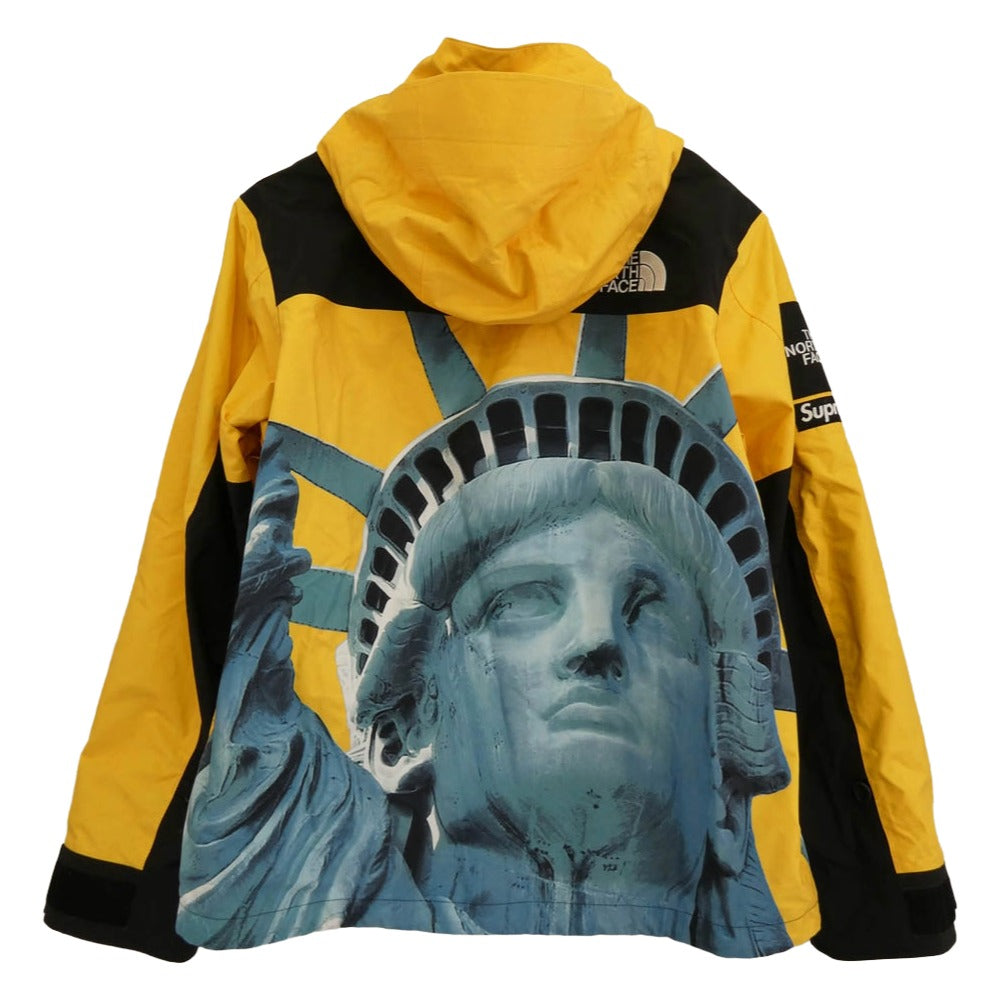 Supreme シュプリーム 19AW NP61902I The North Face Statue of Liberty Mountain Jacket スタチュー オブ リバティ マウンテンジャケット イエロー系 ブルー系 M【中古】