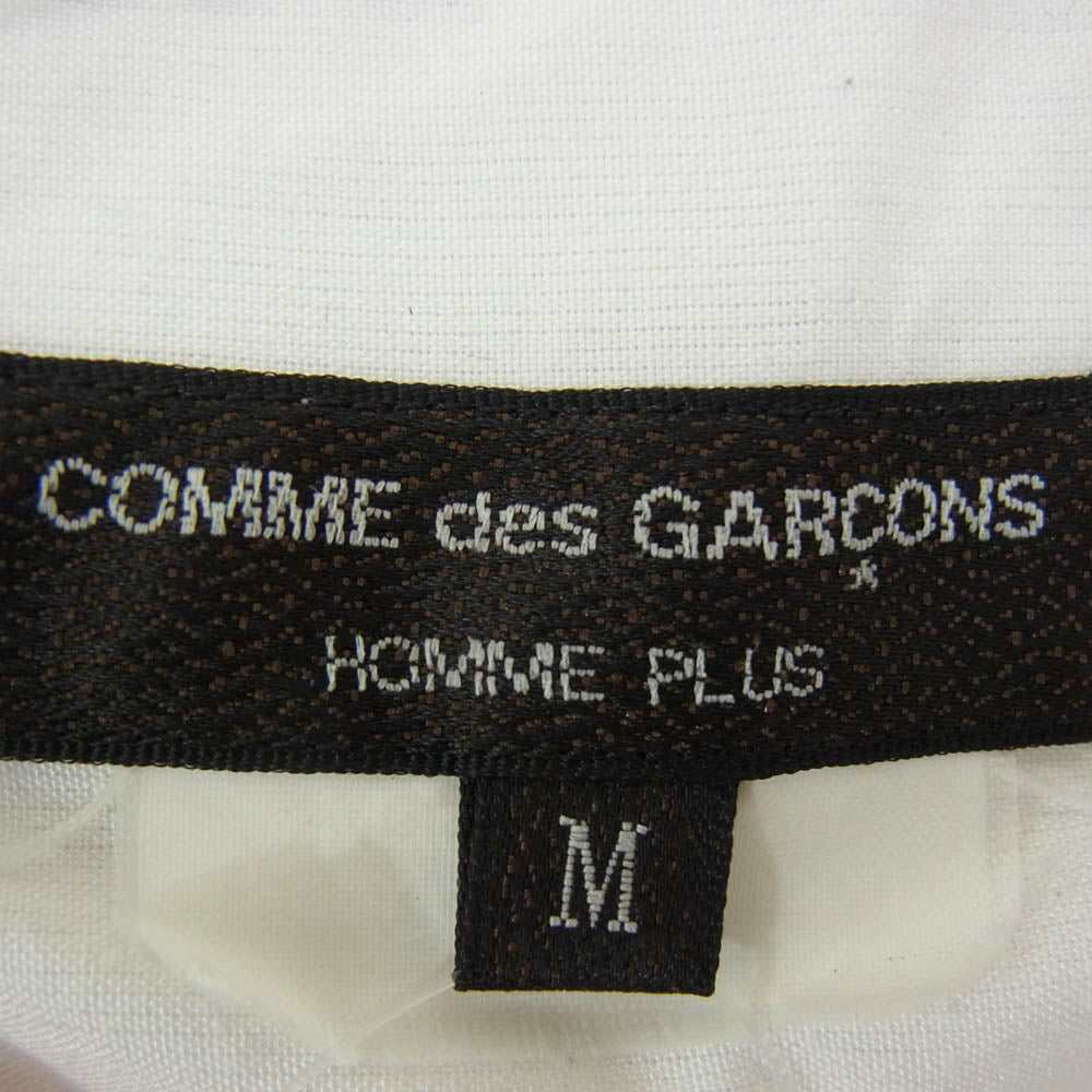 COMME des GARCONS HOMME PLUS コムデギャルソンオムプリュス 22SS PI-B029 COLOR SHIRT レギュラーカラーシャツ 長袖シャツ ホワイト系 M【中古】