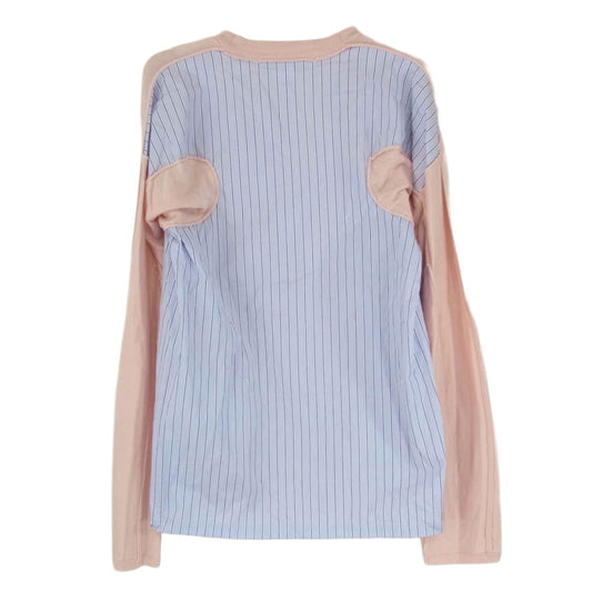 COMME des GARCONS コムデギャルソン S28504 シャツドッキング クルーネック ニット ピンク系 S【中古】