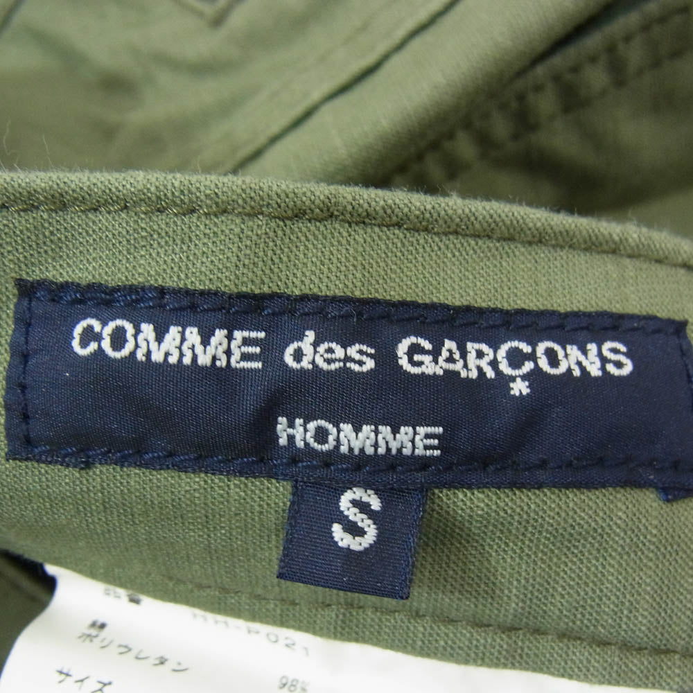 COMME des GARCONS HOMME コムデギャルソンオム 21AW HH-P021 ミリタリーカーゴパンツ カーゴパンツ パンツ グリーン系 S【中古】