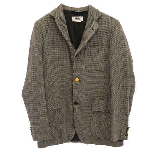 JUNYA WATANABE COMME des GARCONS MAN ジュンヤワタナベコムデギャルソンマン WL-J904 eYe BROOKS BROTHERS ブルックスブラザーズ 製品加工 シングル ツイードジャケット ジャケット グレー系 S【中古】
