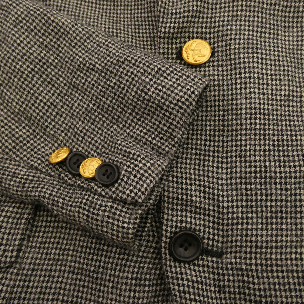 JUNYA WATANABE COMME des GARCONS MAN ジュンヤワタナベコムデギャルソンマン WL-J904 eYe BROOKS BROTHERS ブルックスブラザーズ 製品加工 シングル ツイードジャケット ジャケット グレー系 S【中古】