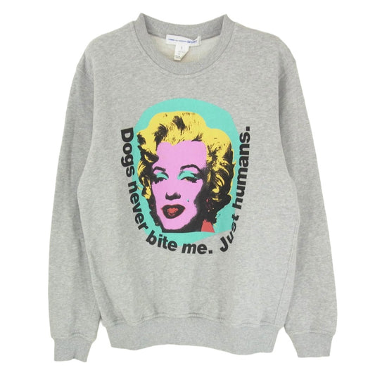 COMME des GARCONS コムデギャルソン 24SS FM-T002 Andy Warhol アンディウォーホール スウェットシャツ スウェット グレー系 S【中古】