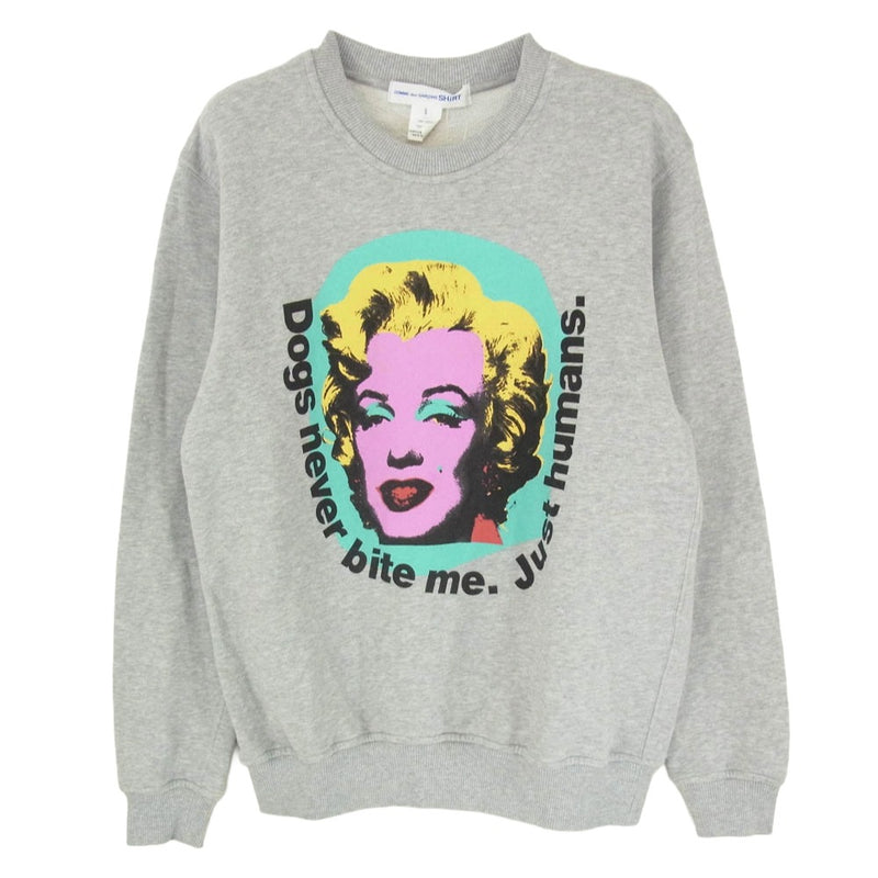 COMME des GARCONS コムデギャルソン 24SS FM-T002 Andy Warhol アンディウォーホール スウェットシャツ スウェット グレー系 S【中古】