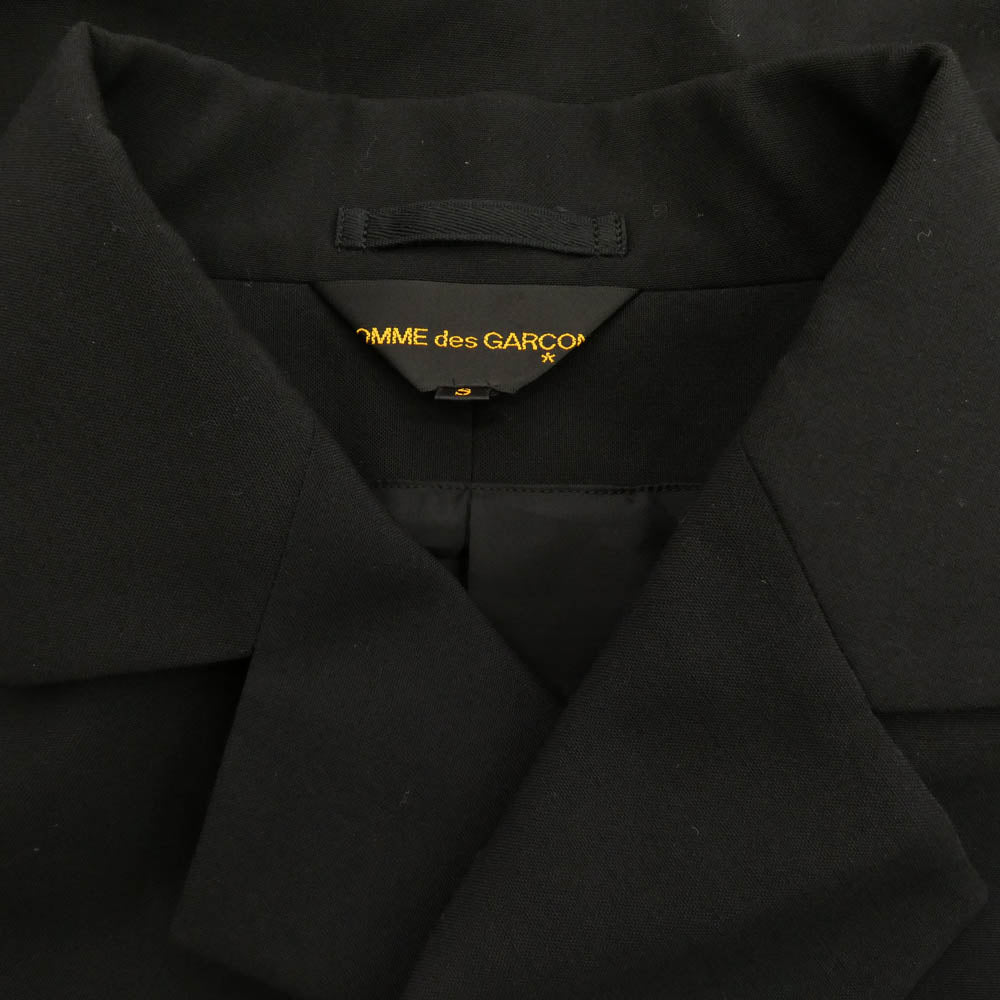 COMME des GARCONS コムデギャルソン 23SS GK-C004 ウール ロングコート ブラック系 S【中古】