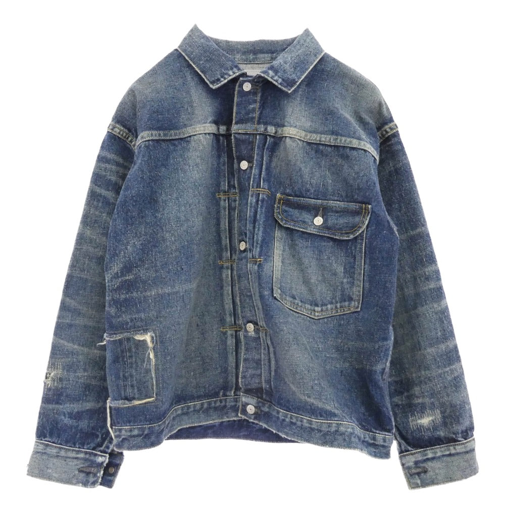 JUNYA WATANABE COMME des GARCONS MAN ジュンヤワタナベコムデギャルソンマン 24AW WN-J924 New Manual W Name Jacket ニュー マニュアル ネーム デニムジャケット インディゴブルー系 S【中古】