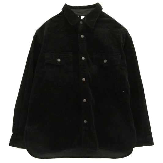 Traditional Weatherwear トラディショナルウェザーウェア コーデュロイ シャツ ブラック系 S【中古】