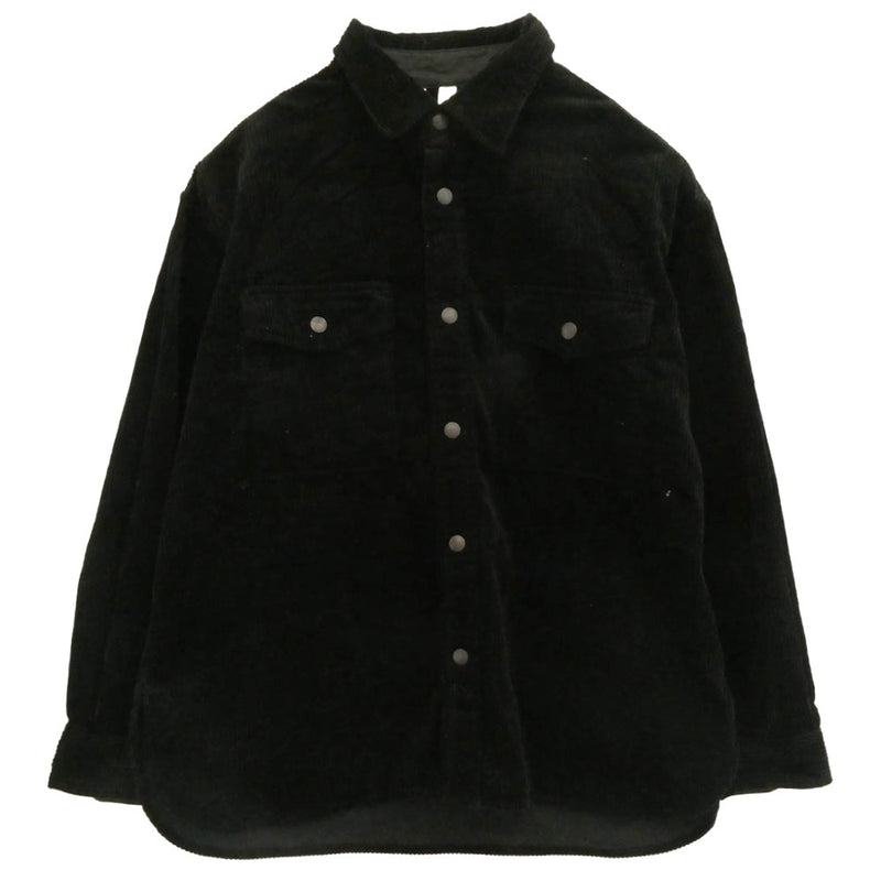 Traditional Weatherwear トラディショナルウェザーウェア コーデュロイ シャツ ブラック系 S【中古】