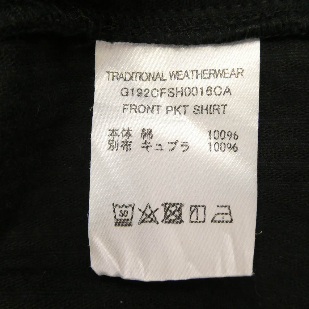 Traditional Weatherwear トラディショナルウェザーウェア コーデュロイ シャツ ブラック系 S【中古】