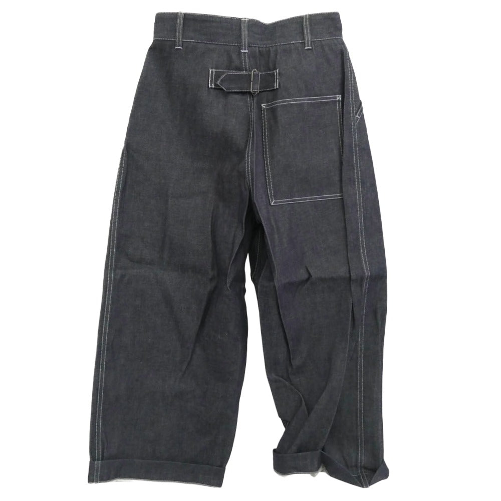 Traditional Weatherwear トラディショナルウェザーウェア G191APFPT0022EL BK BT PT W PKT バックベルト ウィズ ポケット ワーク パンツ ダークネイビー系 XS【極上美品】【中古】