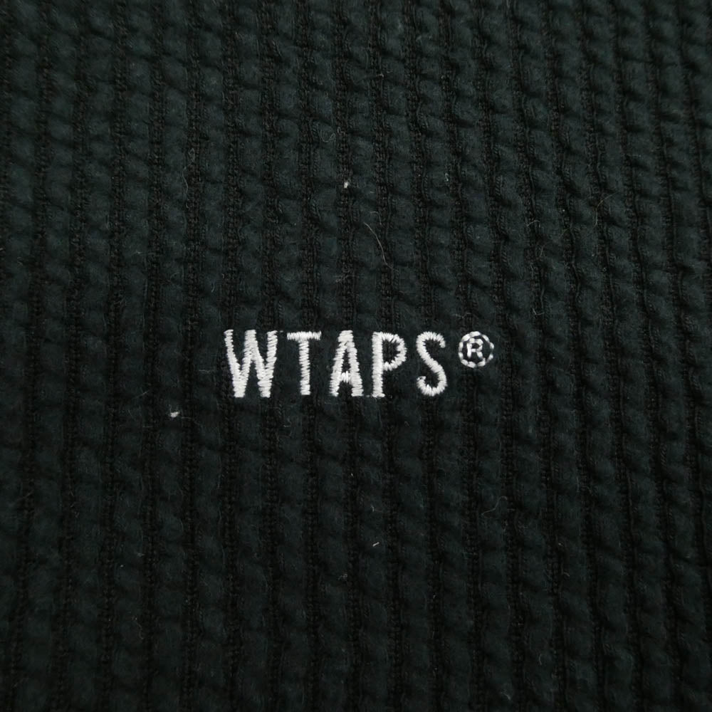 WTAPS ダブルタップス 20AW 202ATDT-CSM21 SIGN HOODED COPO BLACK ロゴ刺繍 サイン フーデッド パーカー フーディ ブラック ブラック系 X 03【中古】